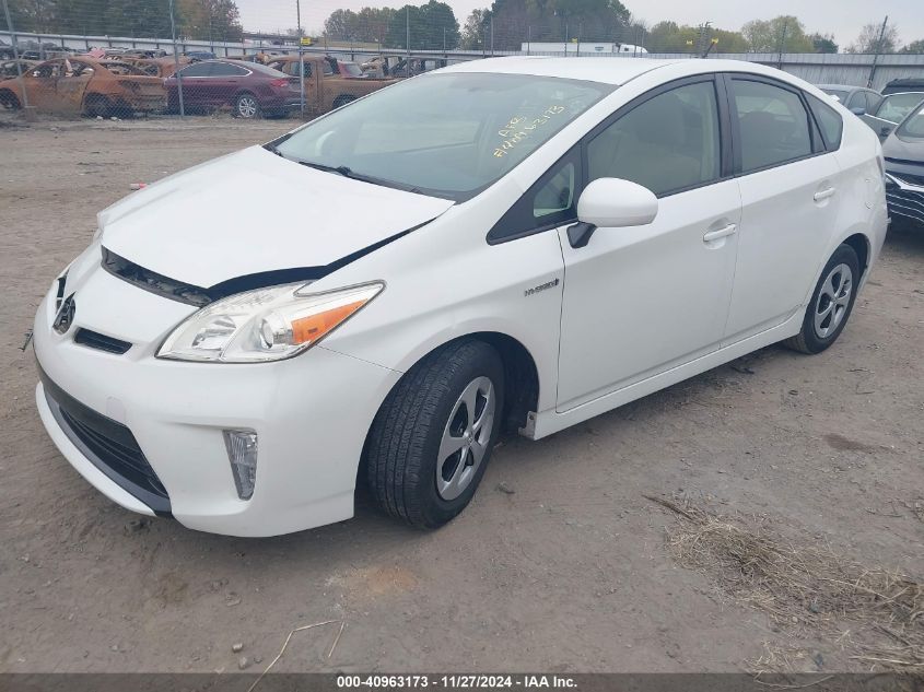 VIN JTDKN3DU1F0442884 2015 Toyota Prius, Four no.2