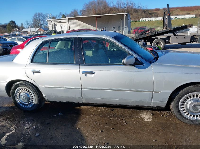 2001 Mercury Grand Marquis Ls VIN: 2MEFM75W21X695460 Lot: 40963329