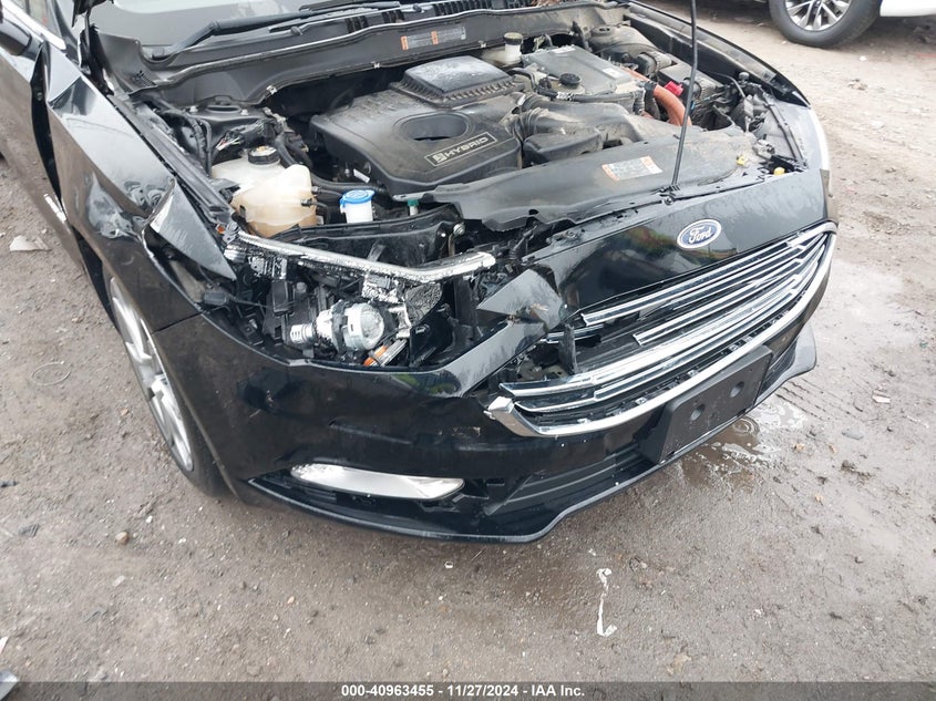 VIN 3FA6P0LU4HR310125 2017 FORD FUSION HYBRID SE