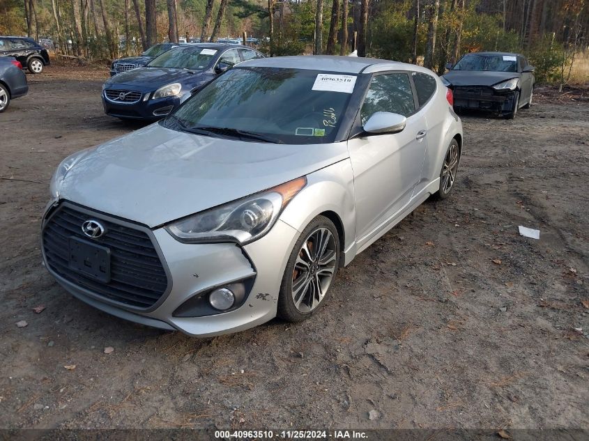 VIN KMHTC6AE4GU271790 2016 Hyundai Veloster, Turbo no.2