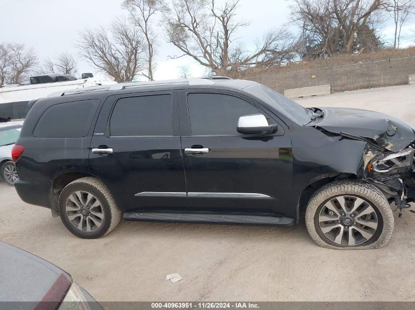 2018 Toyota Sequoia Limited VIN: 5TDJY5G12JS156435 Lot: 40963951