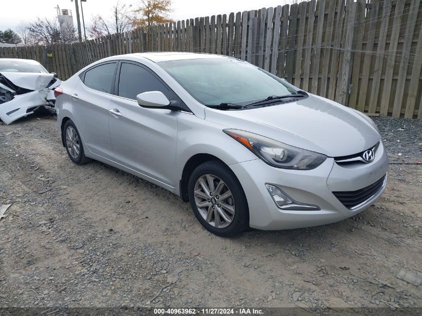 VIN KMHDH4AE4FU286220 2015 Hyundai Elantra, SE no.1