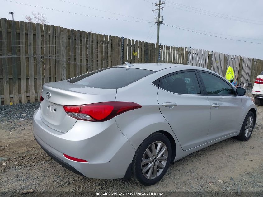 VIN KMHDH4AE4FU286220 2015 Hyundai Elantra, SE no.4