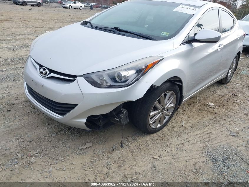 VIN KMHDH4AE4FU286220 2015 Hyundai Elantra, SE no.6