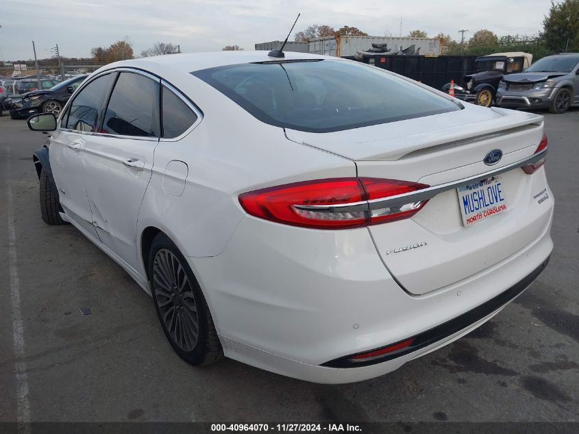 VIN 3FA6P0RU5HR301781 2017 Ford Fusion, Hybrid Tita... no.3