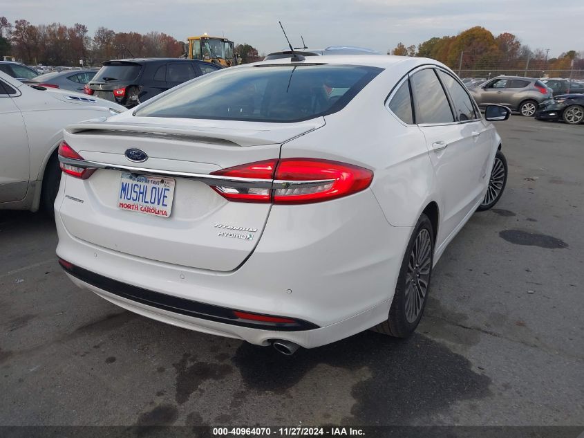 VIN 3FA6P0RU5HR301781 2017 Ford Fusion, Hybrid Tita... no.4