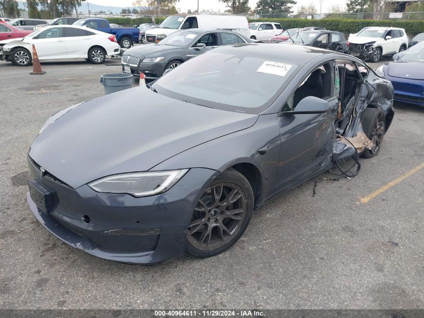 VIN 5YJSA1E5XNF493422 2022 TESLA MODEL S no.2