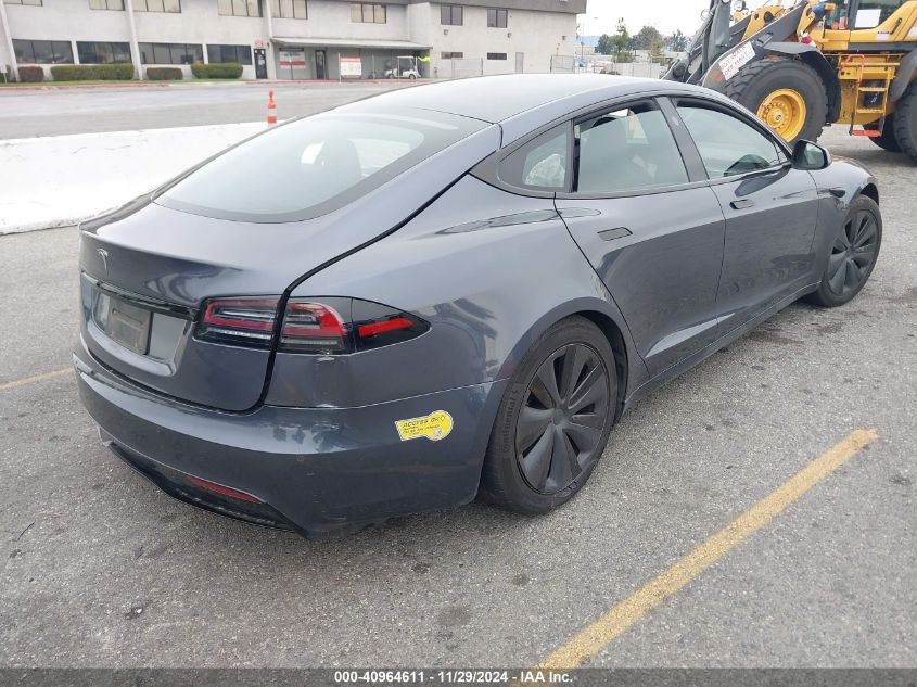 VIN 5YJSA1E5XNF493422 2022 TESLA MODEL S no.4