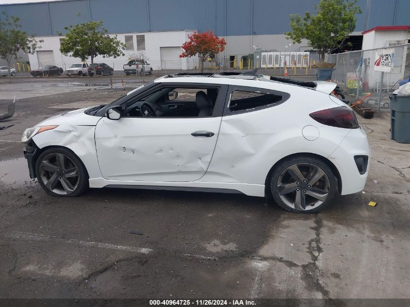 2015 Hyundai Veloster Turbo VIN: KMHTC6AE4FU234902 Lot: 40964725