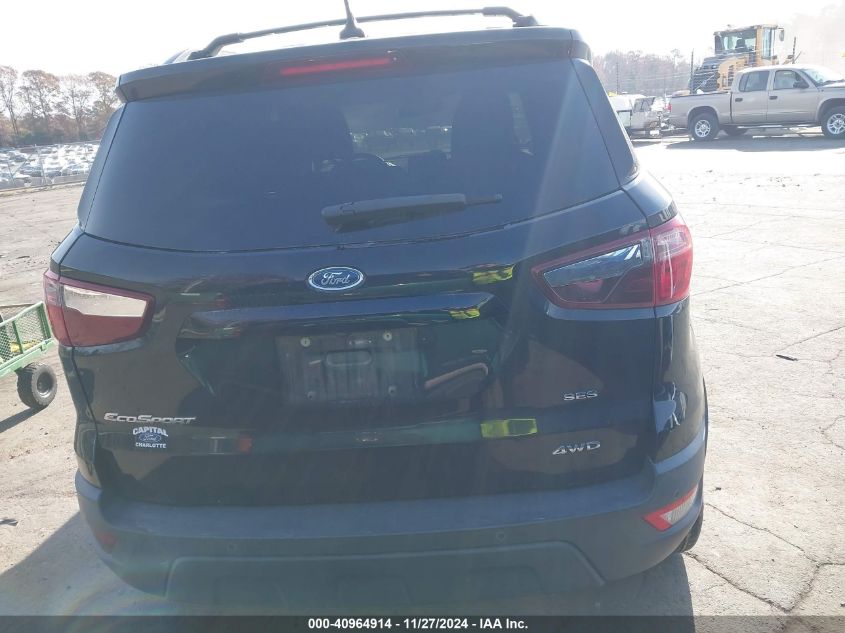 2018 Ford Ecosport Ses VIN: MAJ6P1CL0JC218186 Lot: 40964914