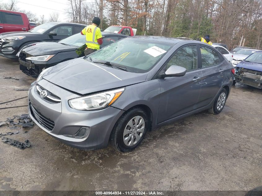 VIN KMHCT4AE6HU191946 2017 Hyundai Accent, SE no.2