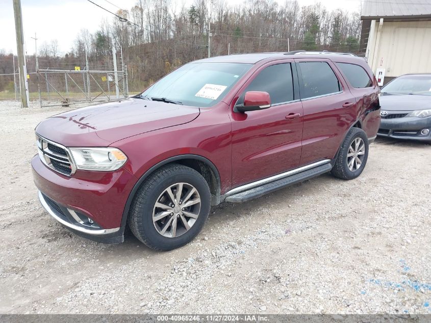 VIN 1C4RDJDG3GC484814 2016 Dodge Durango, Limited no.2