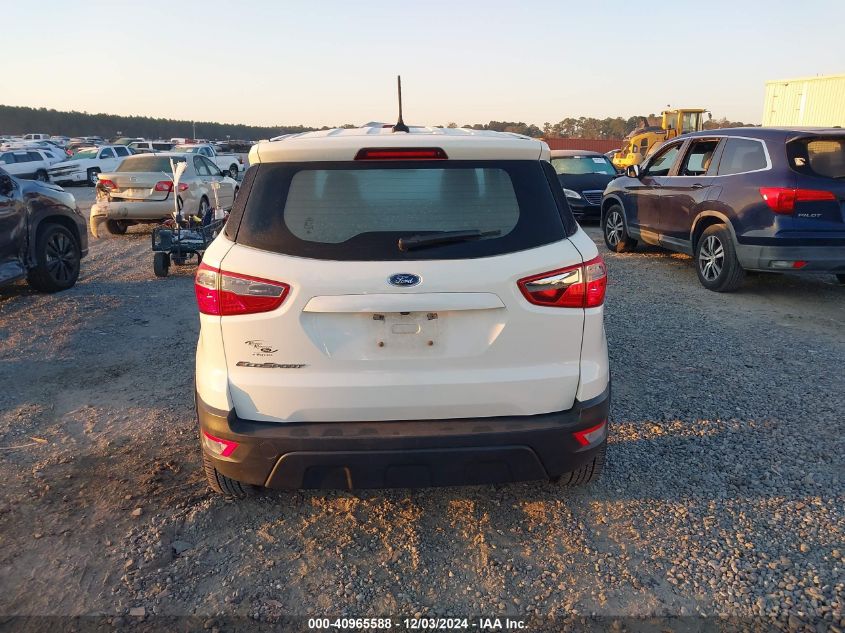 2021 FORD ECOSPORT S - MAJ3S2FE1MC398996