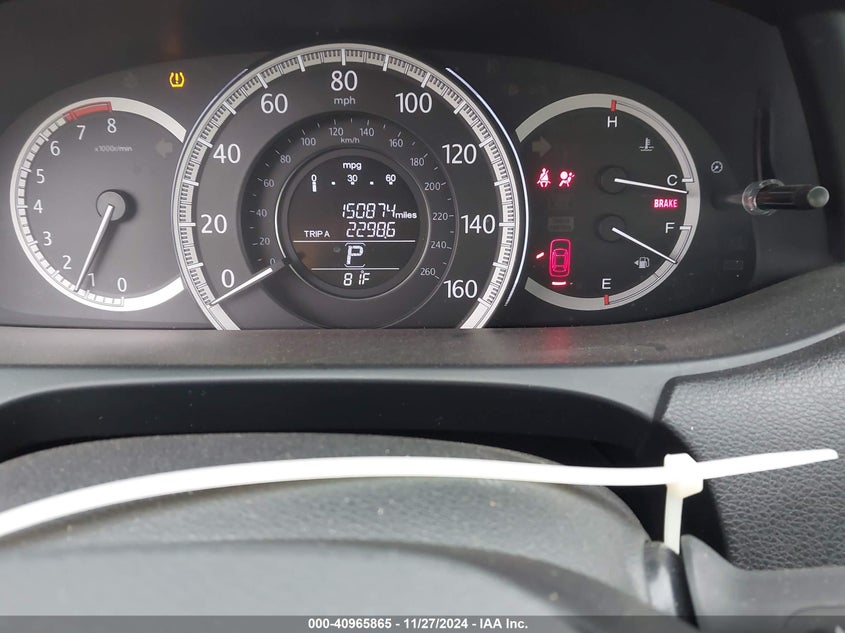 2015 HONDA ACCORD VIN: 1HGCR2F80FA126780