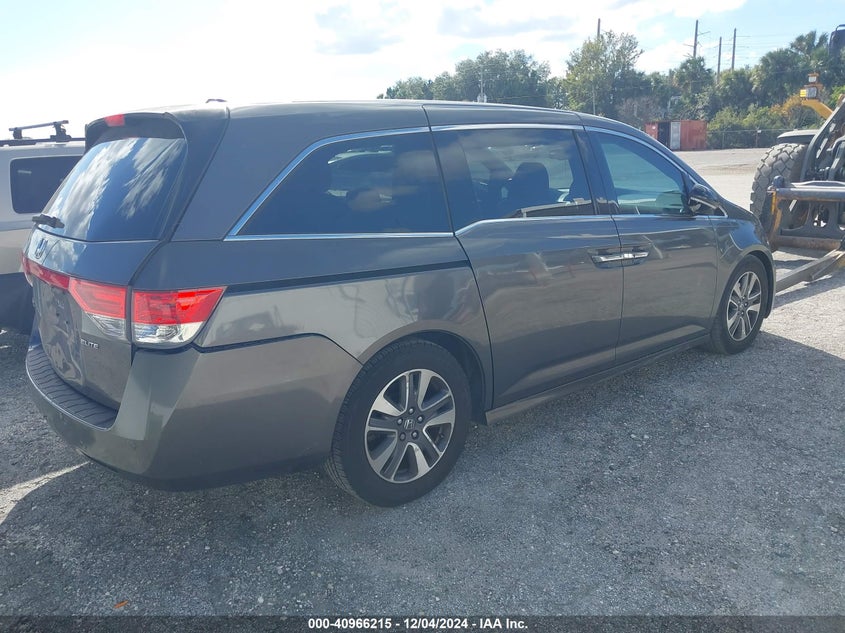 Vin: 5fnrl5h92eb023643, lot: 41456018, honda odyssey touring/touring elite 20144
