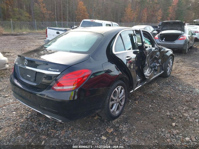 VIN 55SWF4KB9FU081815 2015 Mercedes-Benz C 300, 4Ma... no.4