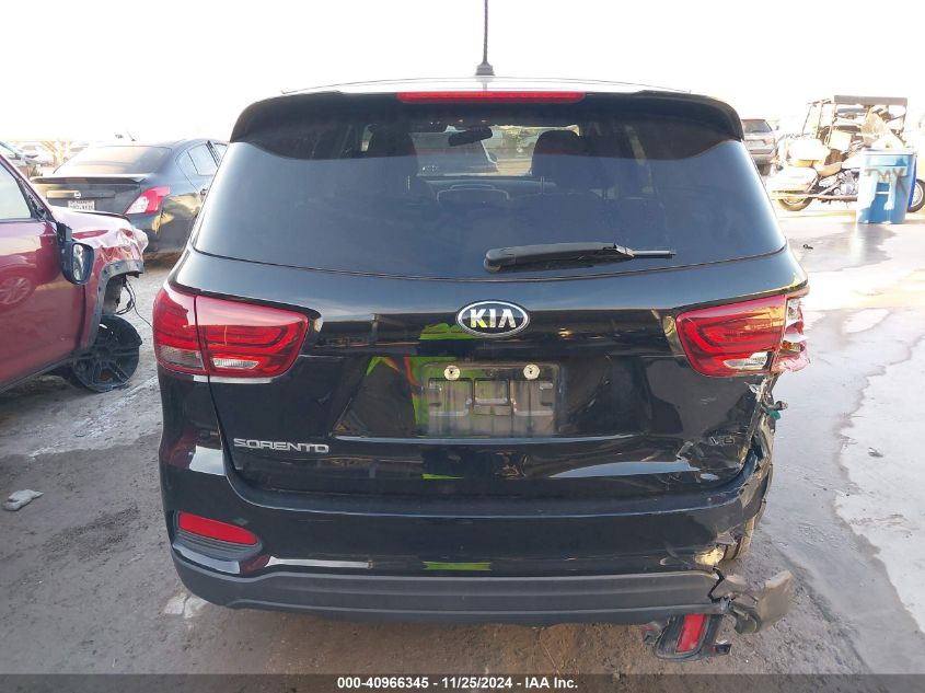 2019 Kia Sorento 3.3L Lx VIN: 5XYPG4A56KG547136 Lot: 40966345