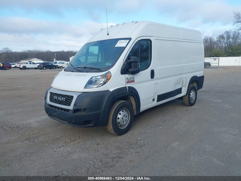Vin: 3c6trvbgxke547692, lot: 41456265, ram promaster 1500 136 wb 20192