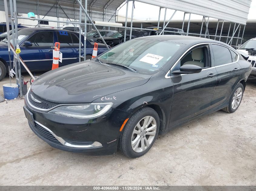 VIN 1C3CCCABXFN713185 2015 Chrysler 200, Limited no.2