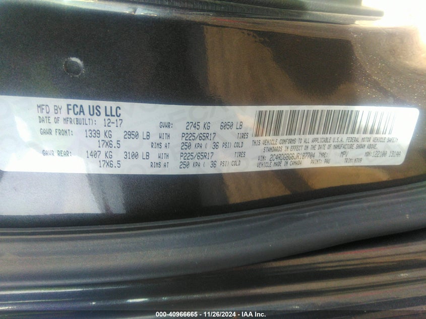 2018 DODGE GRAND CARAVAN SE PLUS - 2C4RDGBG6JR187704