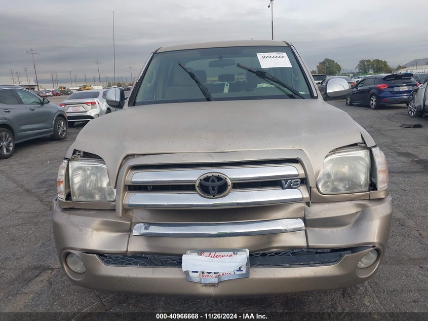 2006 TOYOTA TUNDRA VIN: 5TBET34196S499803