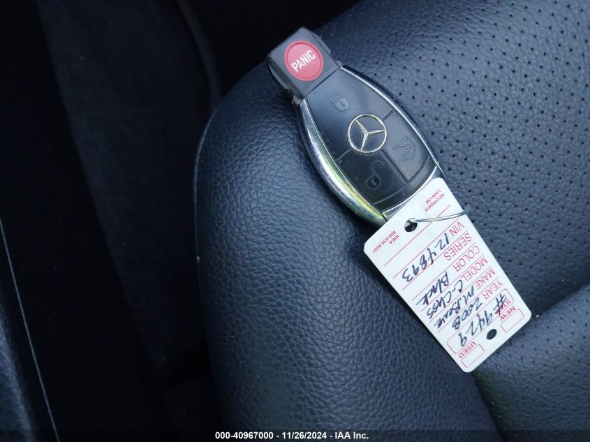 2008 Mercedes-Benz C 350 Sport VIN: WDDGF56X78F124893 Lot: 40967000