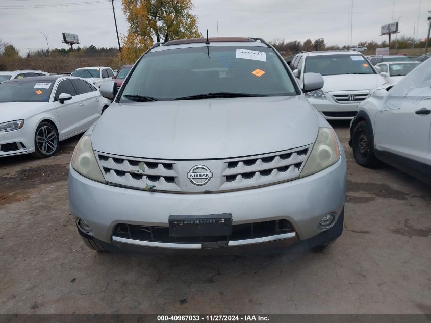 2007 Nissan Murano Sl VIN: JN8AZ08T77W510544 Lot: 40967033