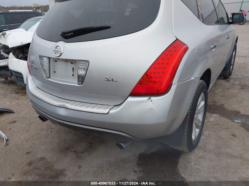 2007 Nissan Murano Sl VIN: JN8AZ08T77W510544 Lot: 40967033