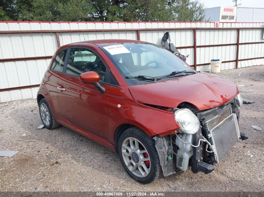 VIN 3C3CFFBRXDT573852 2013 Fiat 500, Sport no.1