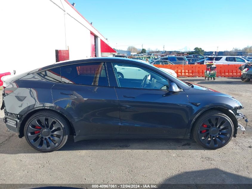 2024 Tesla Model Y Performance Dual Motor All-Wheel Drive VIN: 7SAYGDEF7RF047739 Lot: 40967061