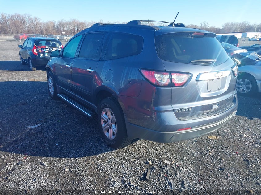 Vin: 1gnkrfed5dj117125, lot: 41456868, chevrolet traverse ls 20133