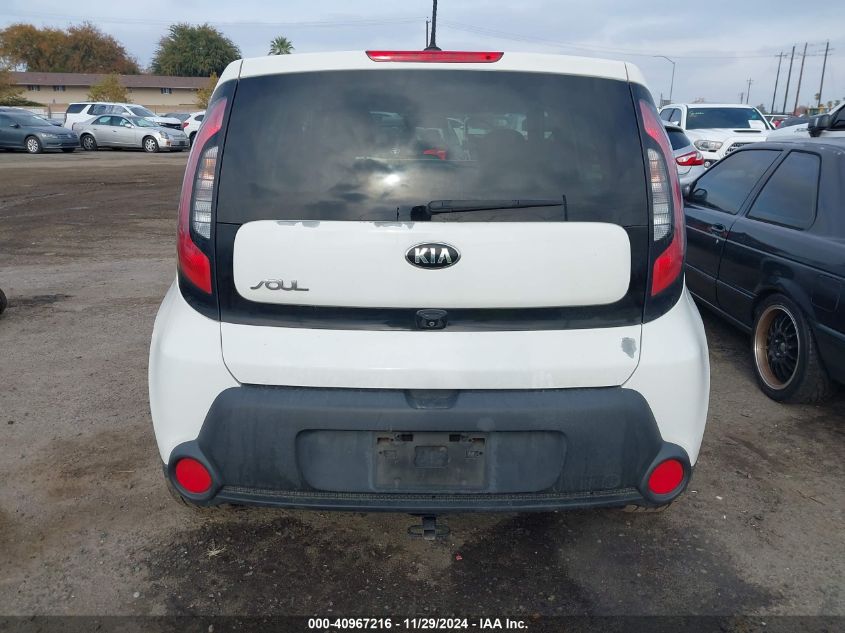 2015 Kia Soul + VIN: KNDJP3A56F7189653 Lot: 40967216