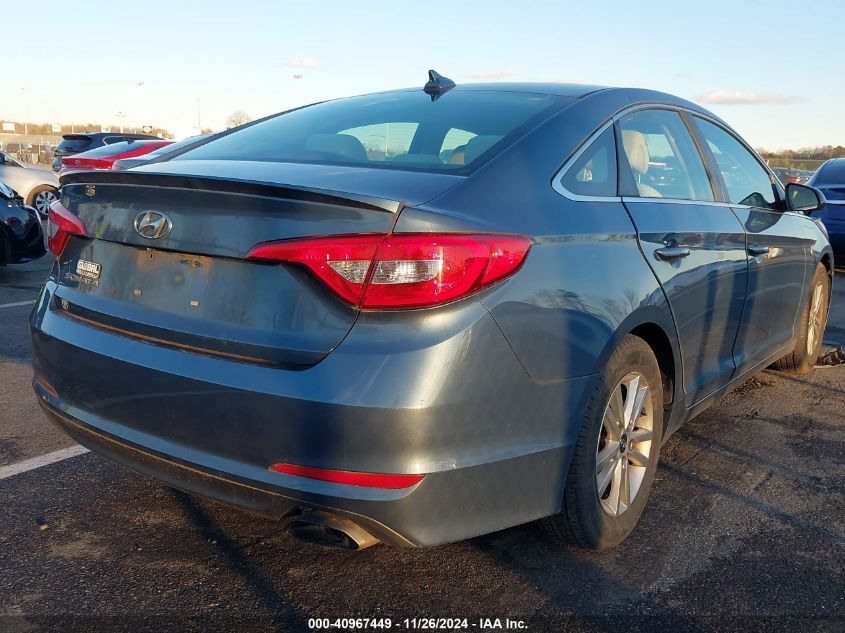 VIN 5NPE24AF3GH369717 2016 Hyundai Sonata, SE no.4