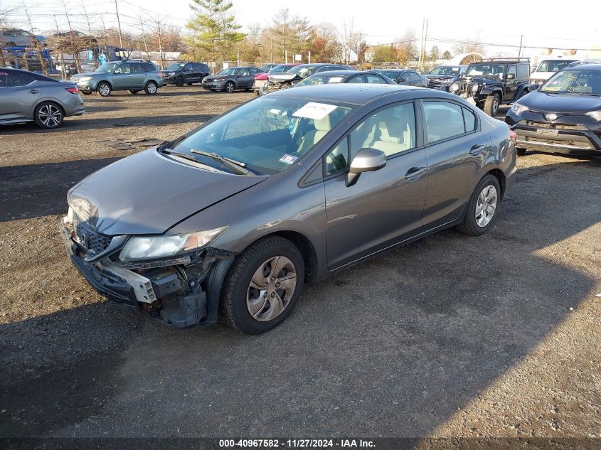 VIN 2HGFB2F52DH597058 2013 Honda Civic, LX no.2