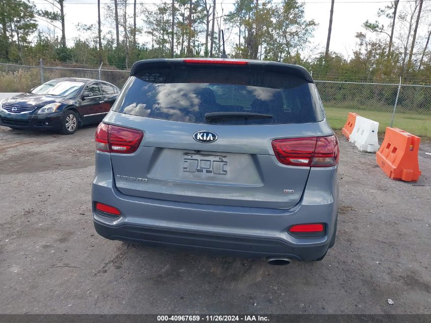 2019 Kia Sorento 2.4L L VIN: 5XYPG4A35KG596360 Lot: 40967659