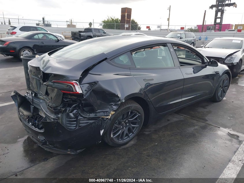 Vin: 5yj3e1ea1sf878692, lot: 41457550, tesla model 3 long range rear-wheel drive 20254
