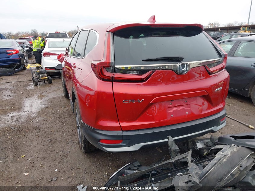 VIN 5J6RW2H83NA002865 2022 HONDA CR-V AWD EX-L