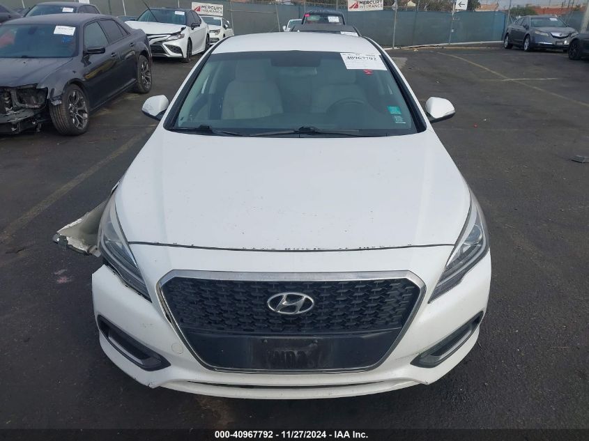 VIN KMHE24L18GA036613 2016 Hyundai Sonata, Hybrid SE no.12