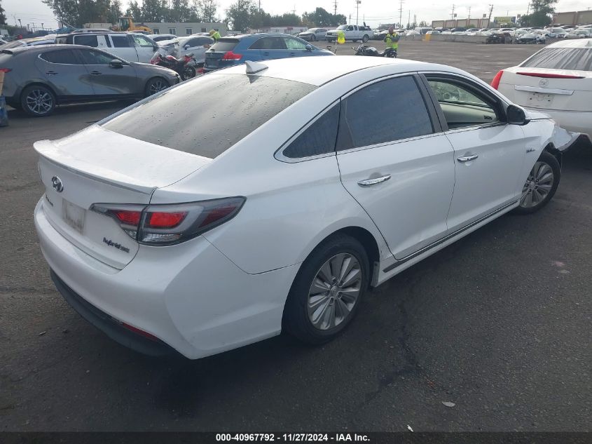 VIN KMHE24L18GA036613 2016 Hyundai Sonata, Hybrid SE no.4