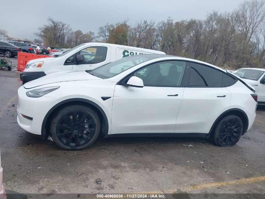 2021 Tesla Model Y Long Range Dual Motor All-Wheel Drive VIN: 5YJYGDEE8MF100378 Lot: 40968038