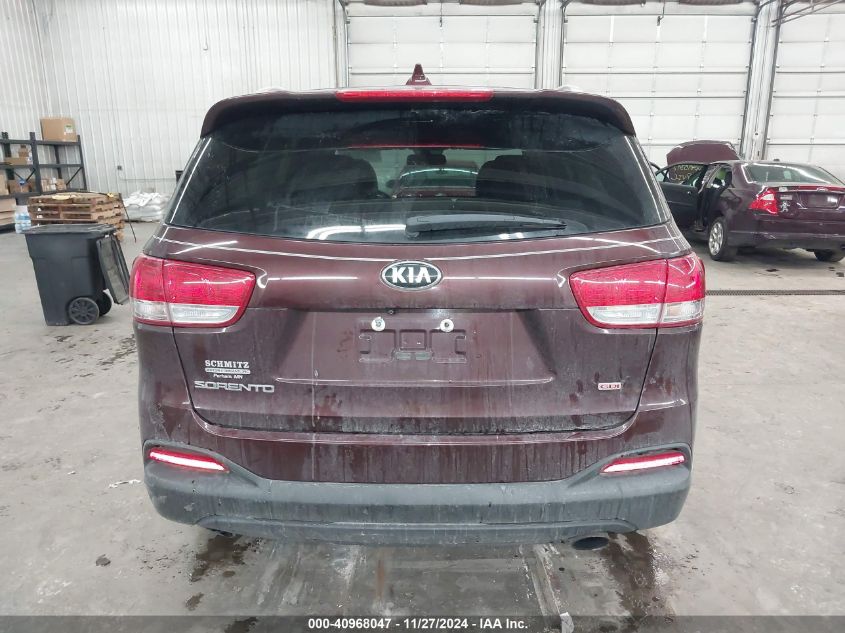 2018 Kia Sorento 2.4L Lx VIN: 5XYPG4A34JG353203 Lot: 40968047