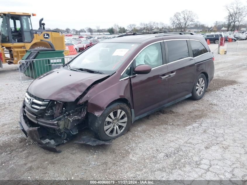 VIN 5FNRL5H68EB070262 2014 Honda Odyssey, Ex-L no.2