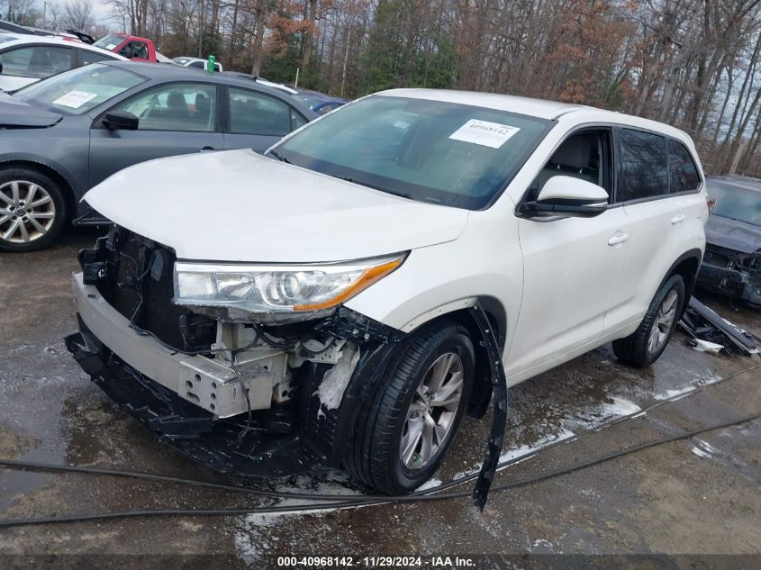 VIN 5TDBKRFH1FS207815 2015 Toyota Highlander, Le Pl... no.2