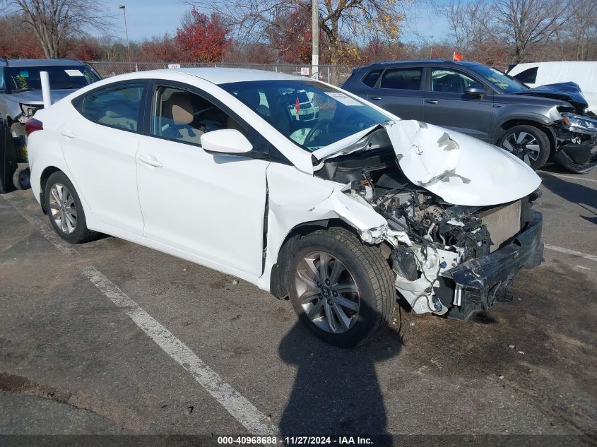 VIN 5NPDH4AE4GH722452 2016 Hyundai Elantra, SE no.1