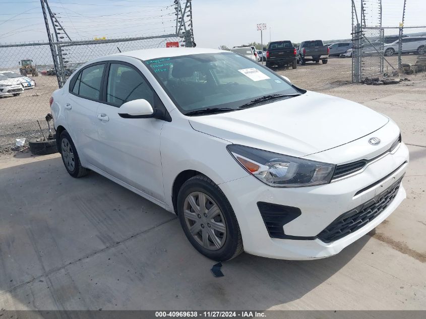 2021 Kia Rio Lx VIN: 3KPA24AD3ME392136 Lot: 40969638