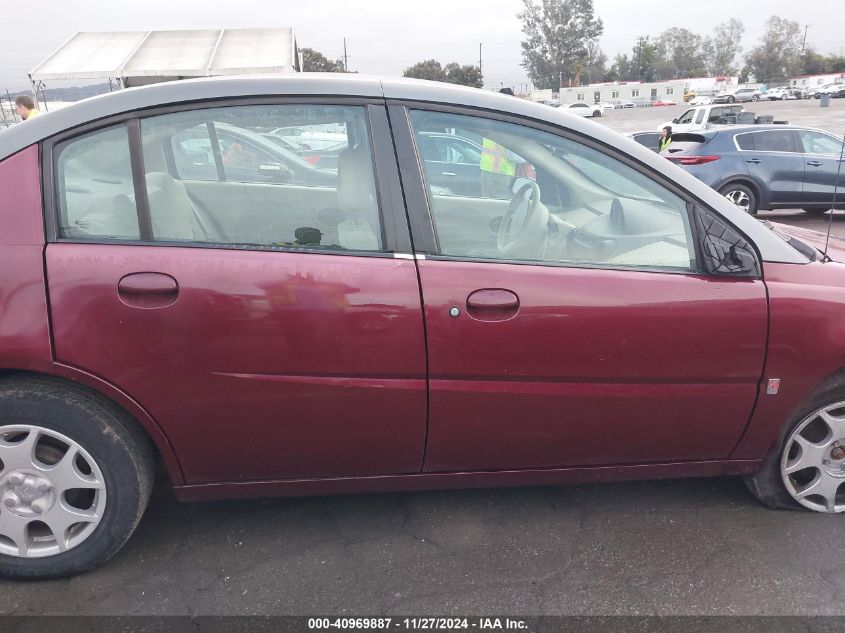 2003 Saturn Ion 2 VIN: 1G8AJ52F43Z110060 Lot: 40969887