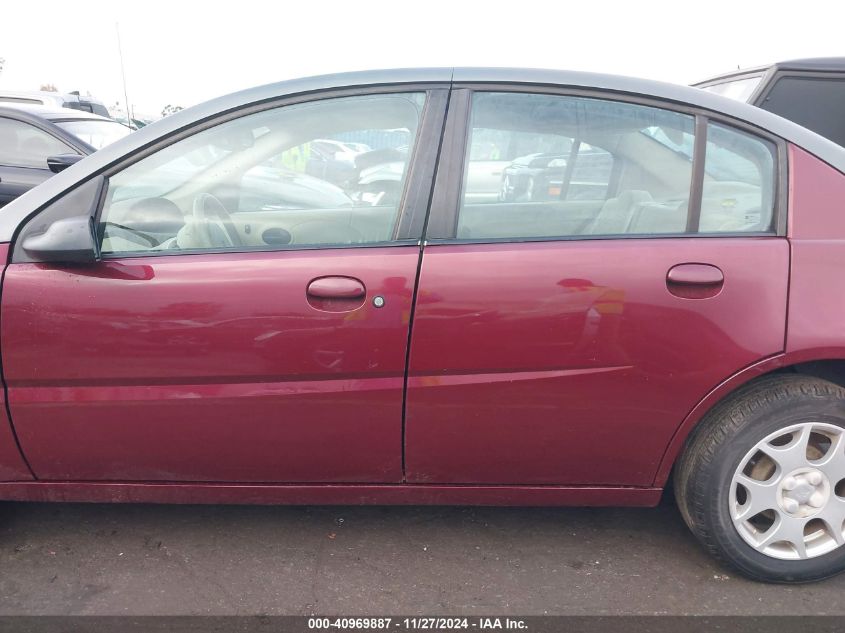 2003 Saturn Ion 2 VIN: 1G8AJ52F43Z110060 Lot: 40969887