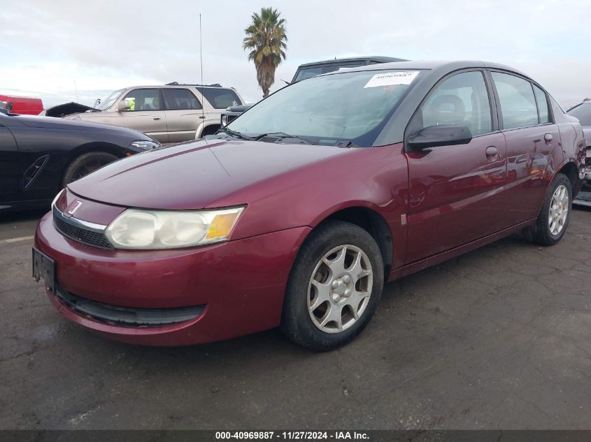 2003 Saturn Ion 2 VIN: 1G8AJ52F43Z110060 Lot: 40969887