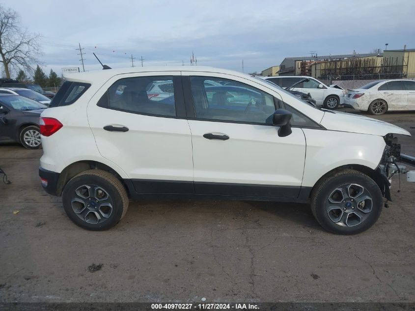 2022 Ford Ecosport S VIN: MAJ6S3FL1NC463011 Lot: 40970227