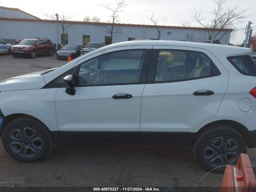 2022 Ford Ecosport S VIN: MAJ6S3FL1NC463011 Lot: 40970227